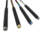 High-quality rubber handle steel anti riot expandable baton BT21G088 gold